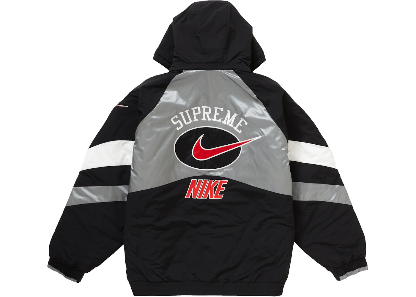 Supreme Nike Hooded Sport Jacket Silver - 3