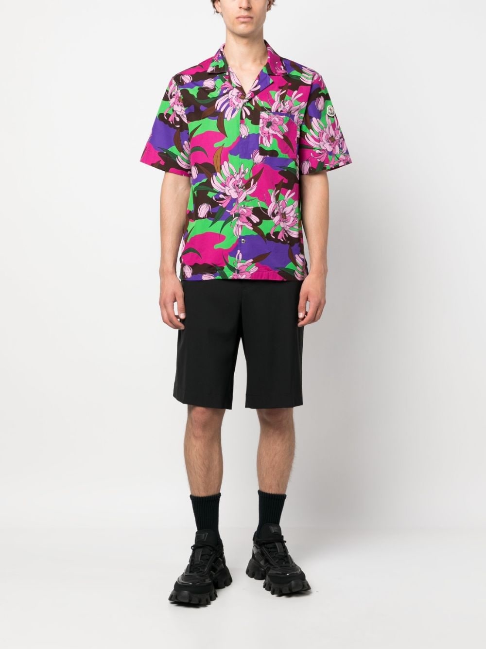 floral-print short-sleeve shirt - 2