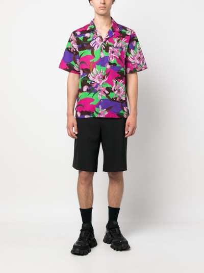 Moncler floral-print short-sleeve shirt outlook