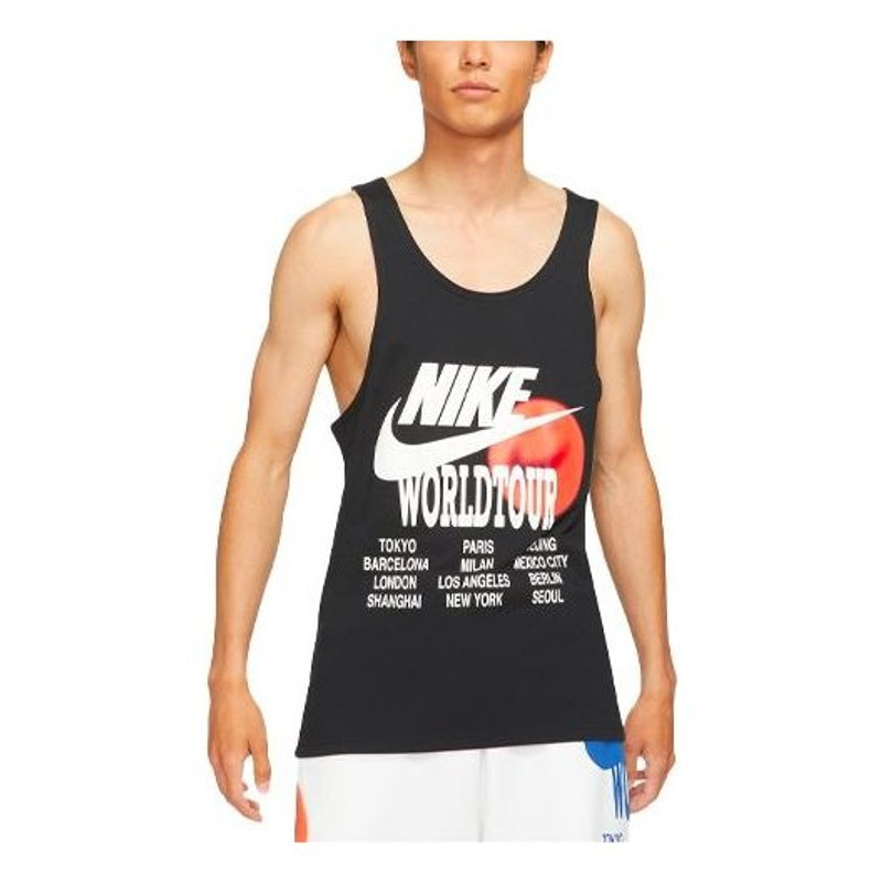 Nike AS Men's Sportswear Nike Sportswear TANK WORLD TOUR Black DA0936-010 - 1