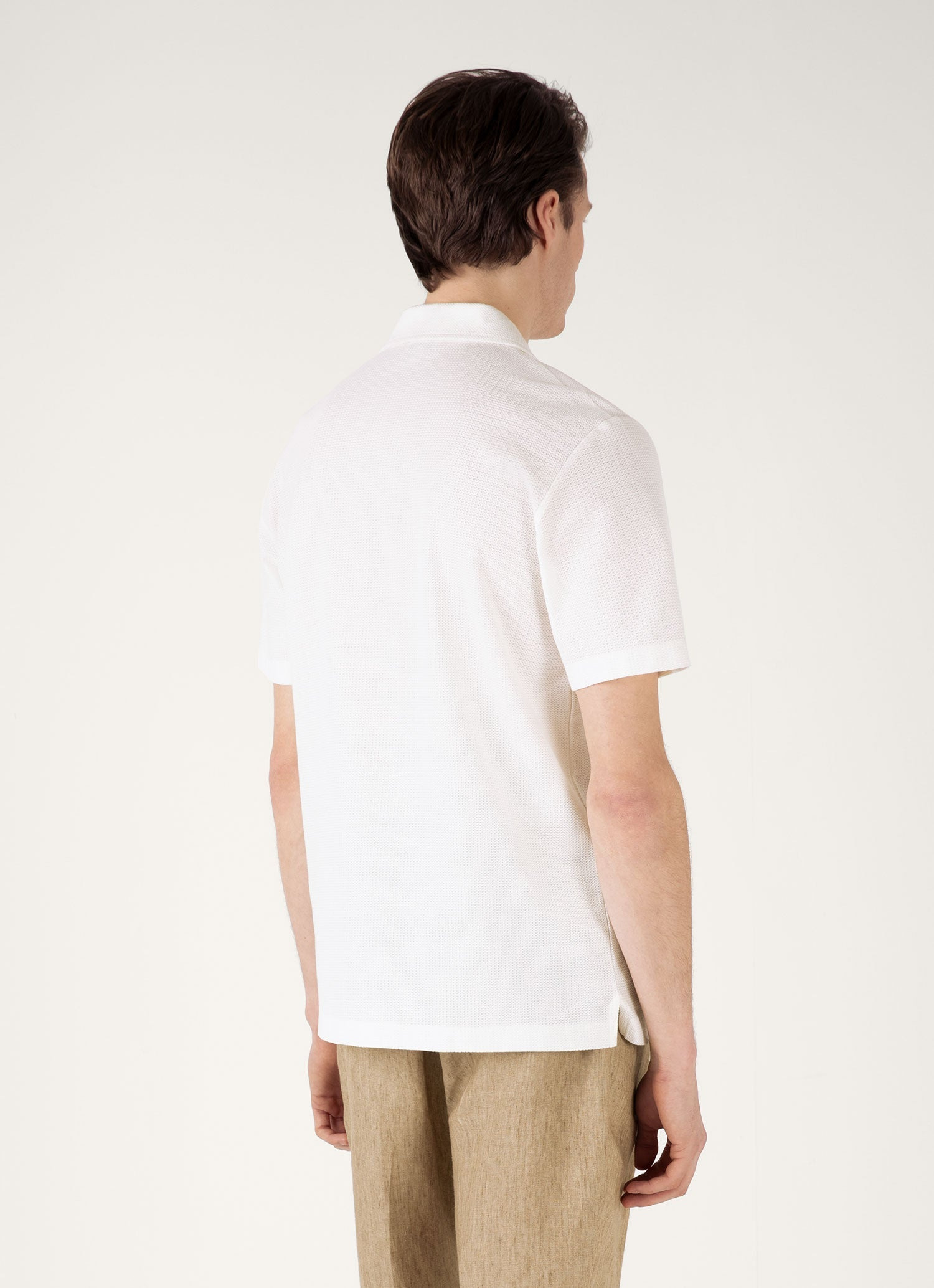 Short Sleeve Textured Jersey Shirt - 5