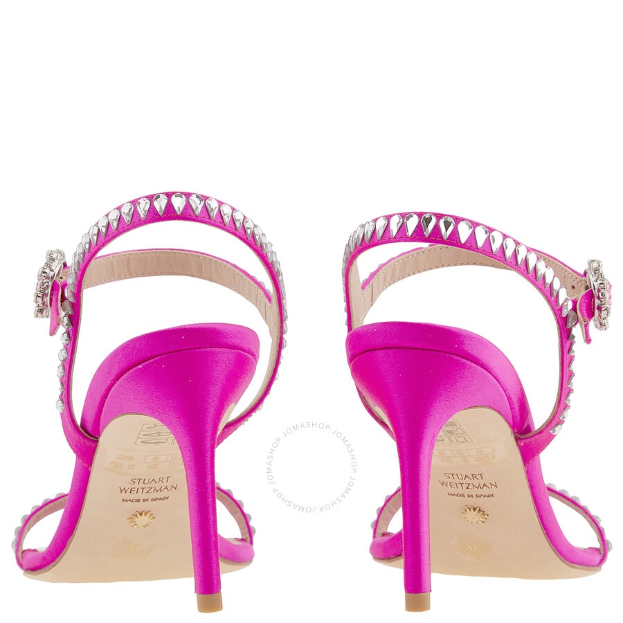 Stuart Weitzman Ladies Flamingo 85 Gemcut Sandals - 3