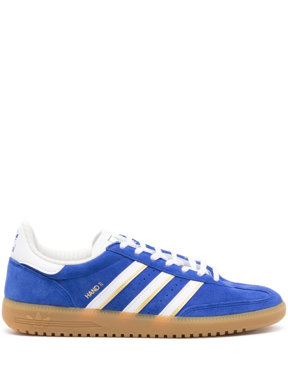 Hand 2 3-Stripes suede sneakers - 1