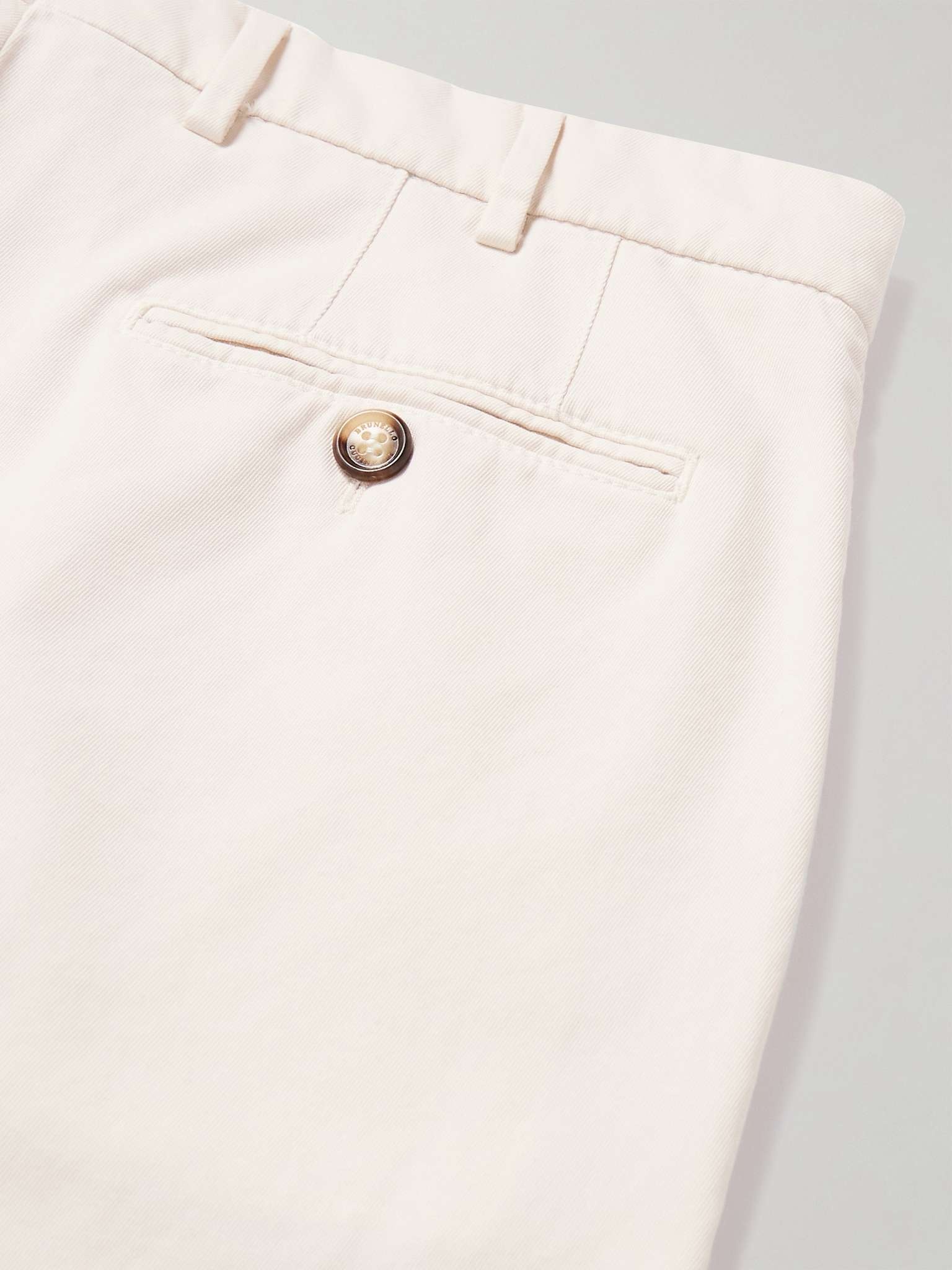 Straight-Leg Cotton-Gabardine Trousers - 3