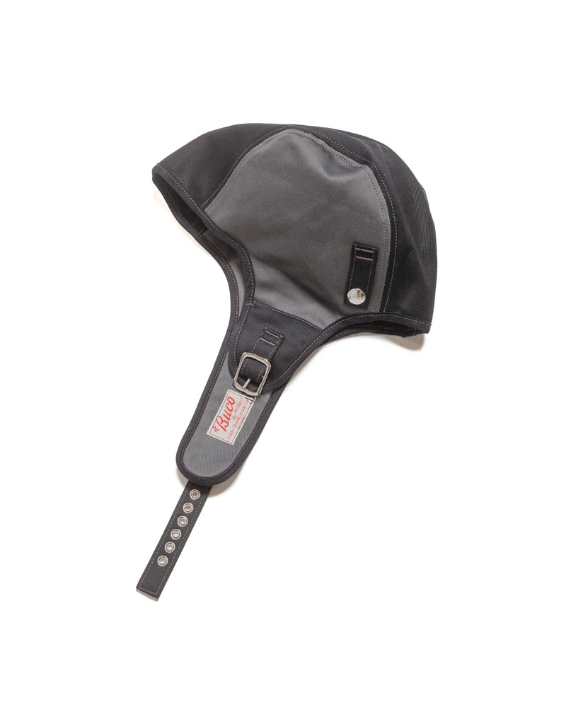 The Real McCoys BA24002 Buco Cotton-Twill Rider's Helmet Black outlook