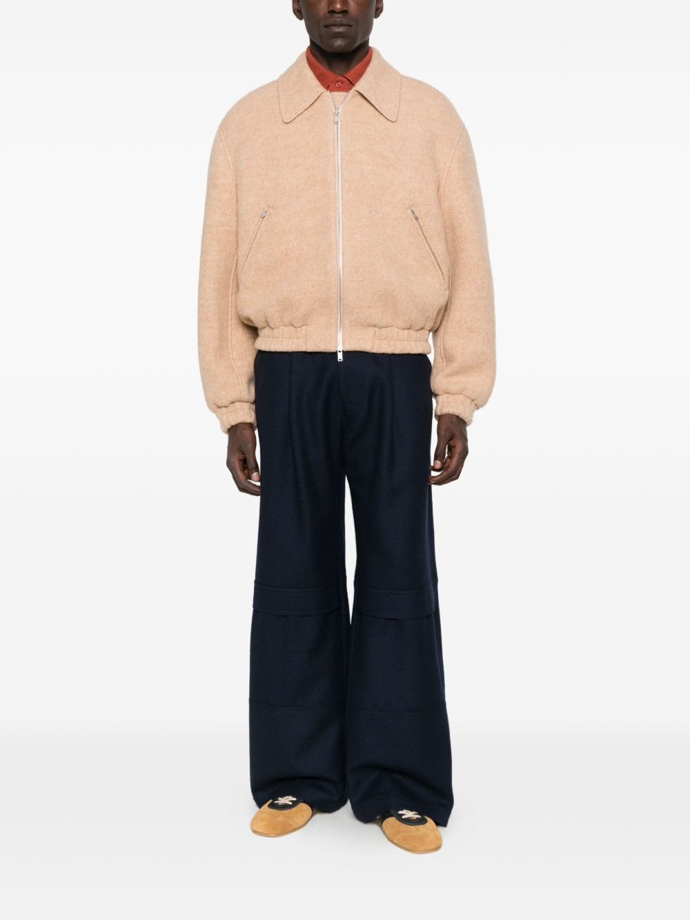 zip-front pocket bomber jacket - 2
