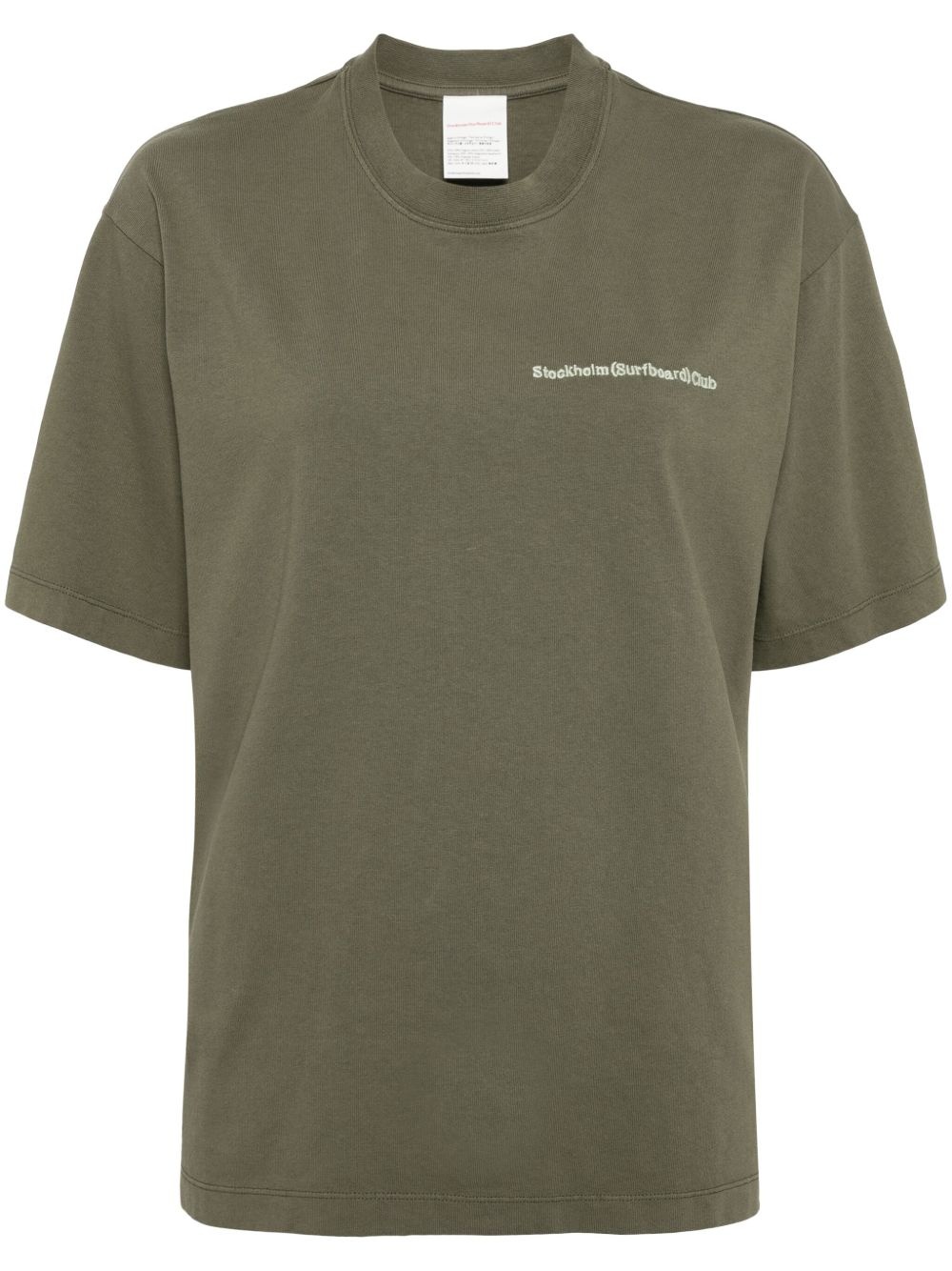 logo-print organic cotton T-shirt - 1