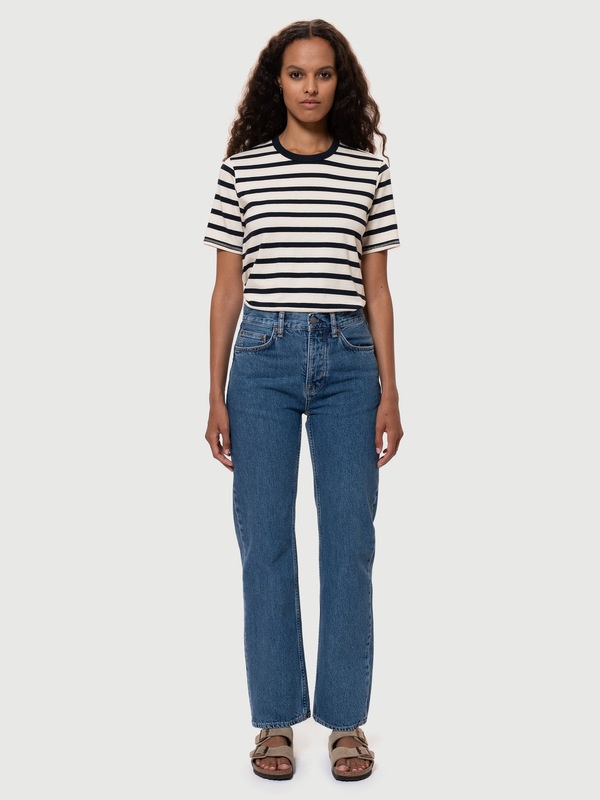 Joni Breton Stripe Offwhite/Navy - 2