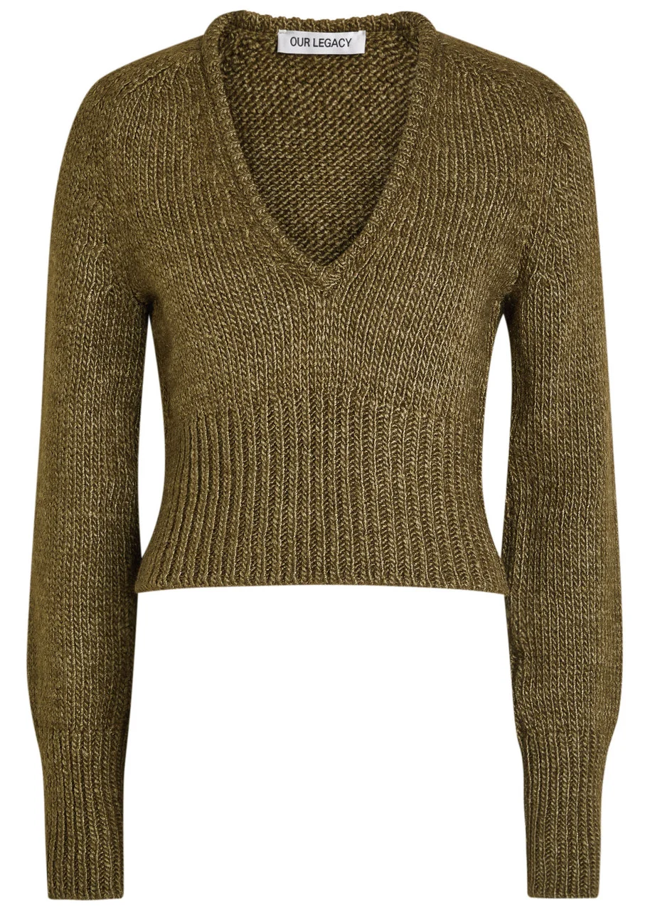 Our Legacy Sharp Wool and Silk-blend Jumper - 1