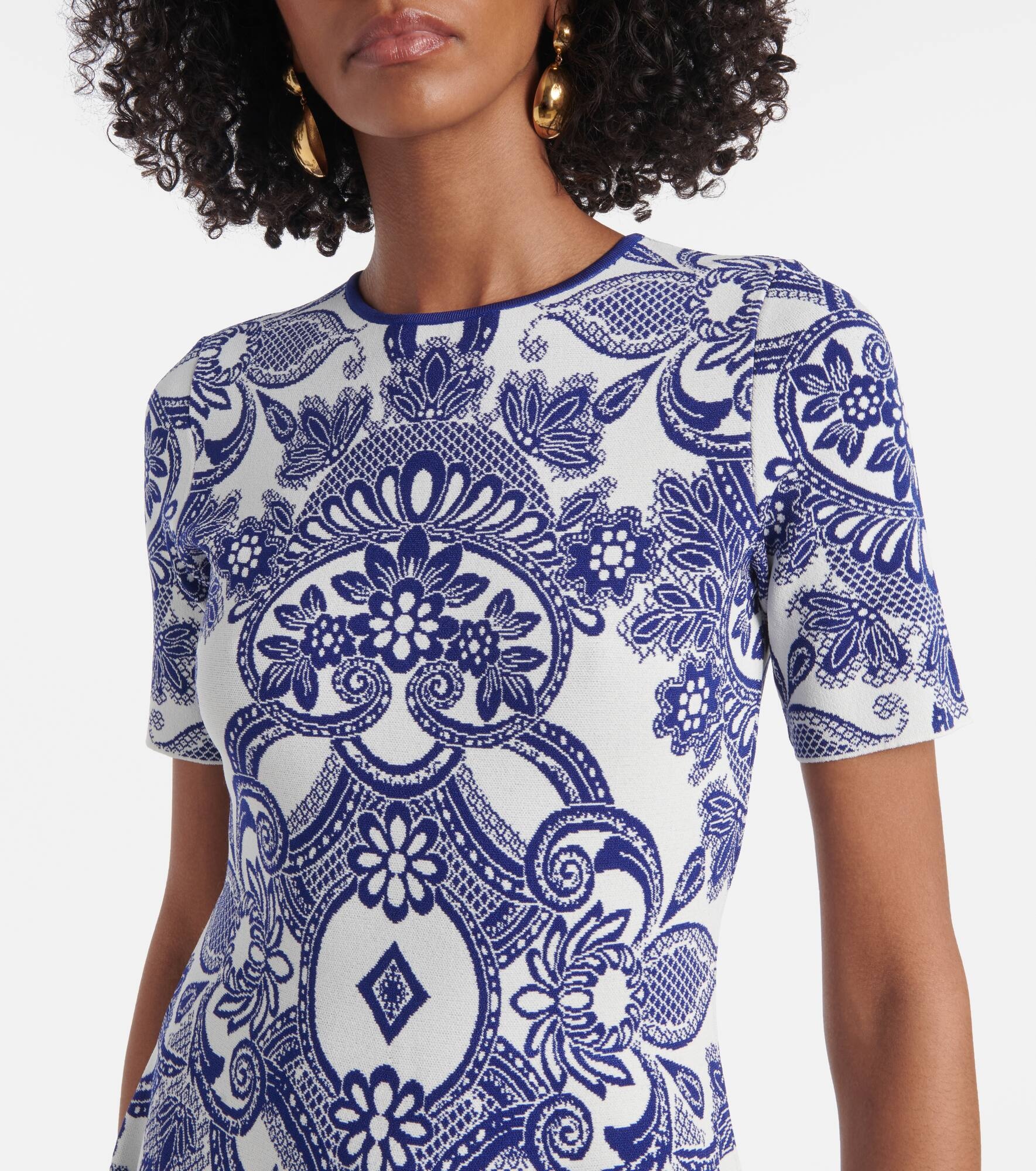 Paisley minidress - 4