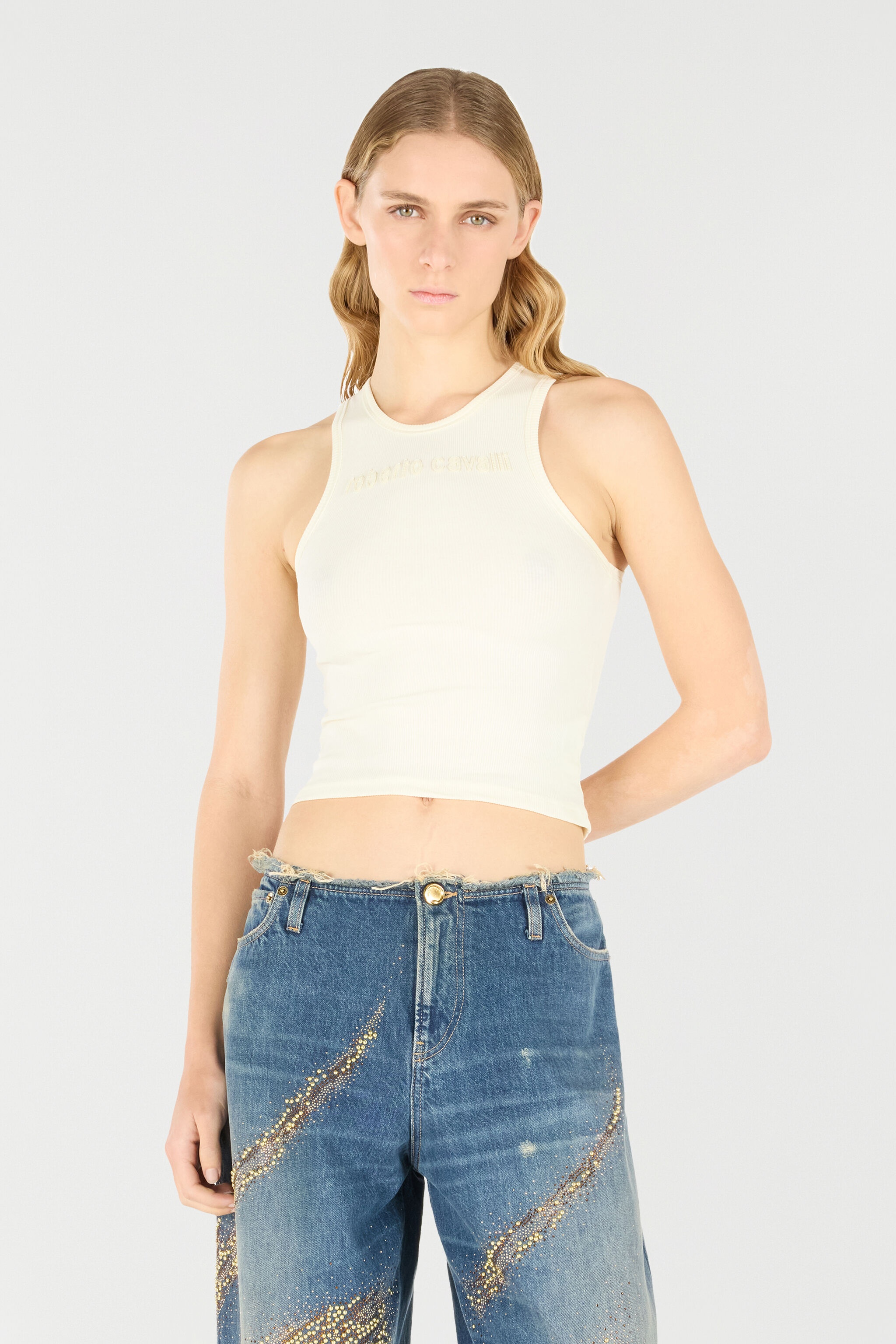 Tank Top With Embroidered Logo - 3