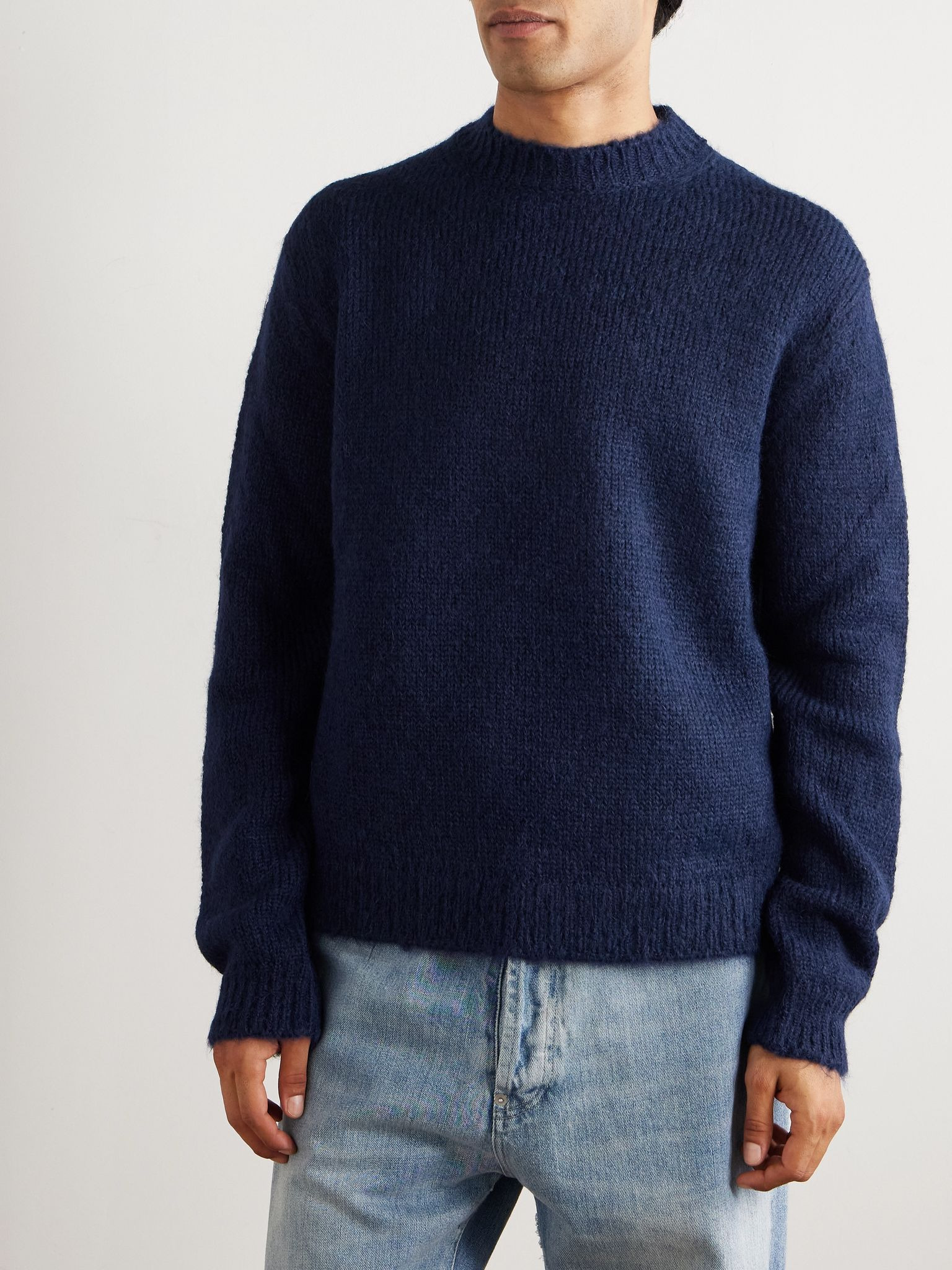 Alpaca-Blend Sweater Navy - 3