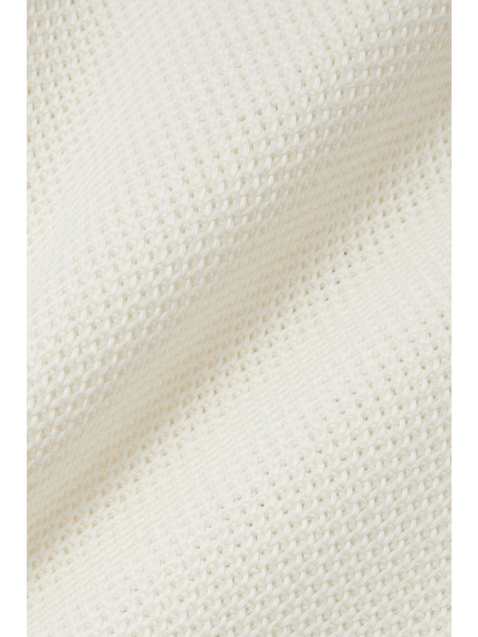 Open-knit cotton hoodie White - 5