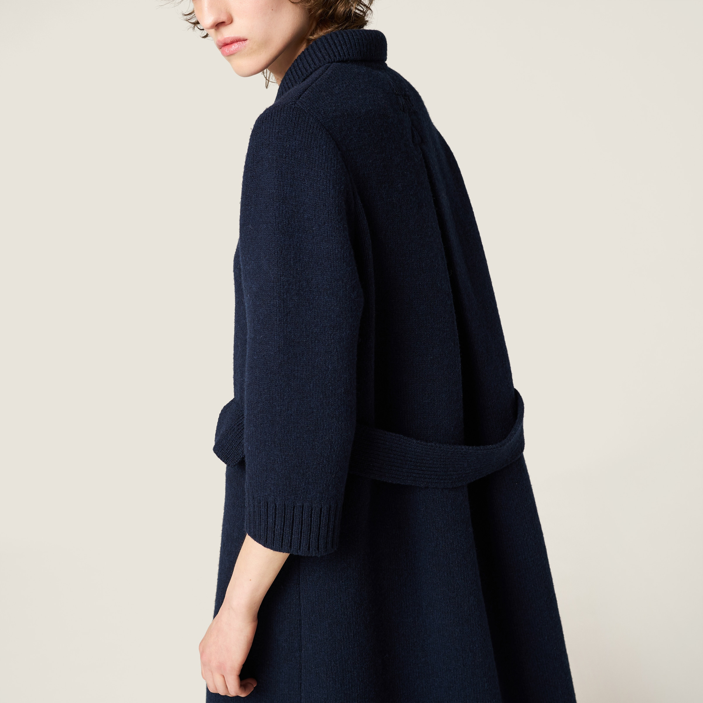Shetland wool cardigan coat - 6