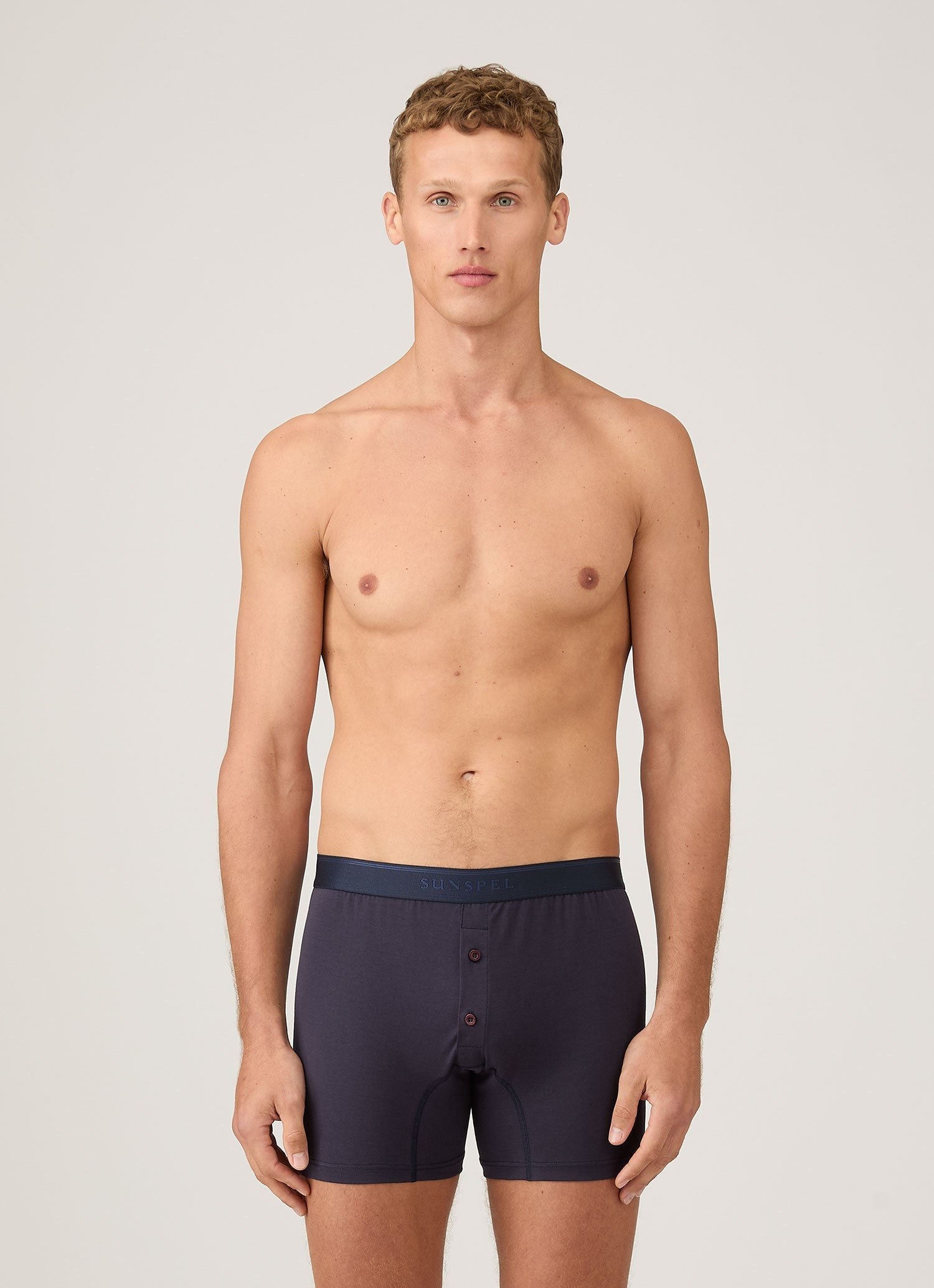 Superfine Cotton Two‑Button Boxer Briefs - 2