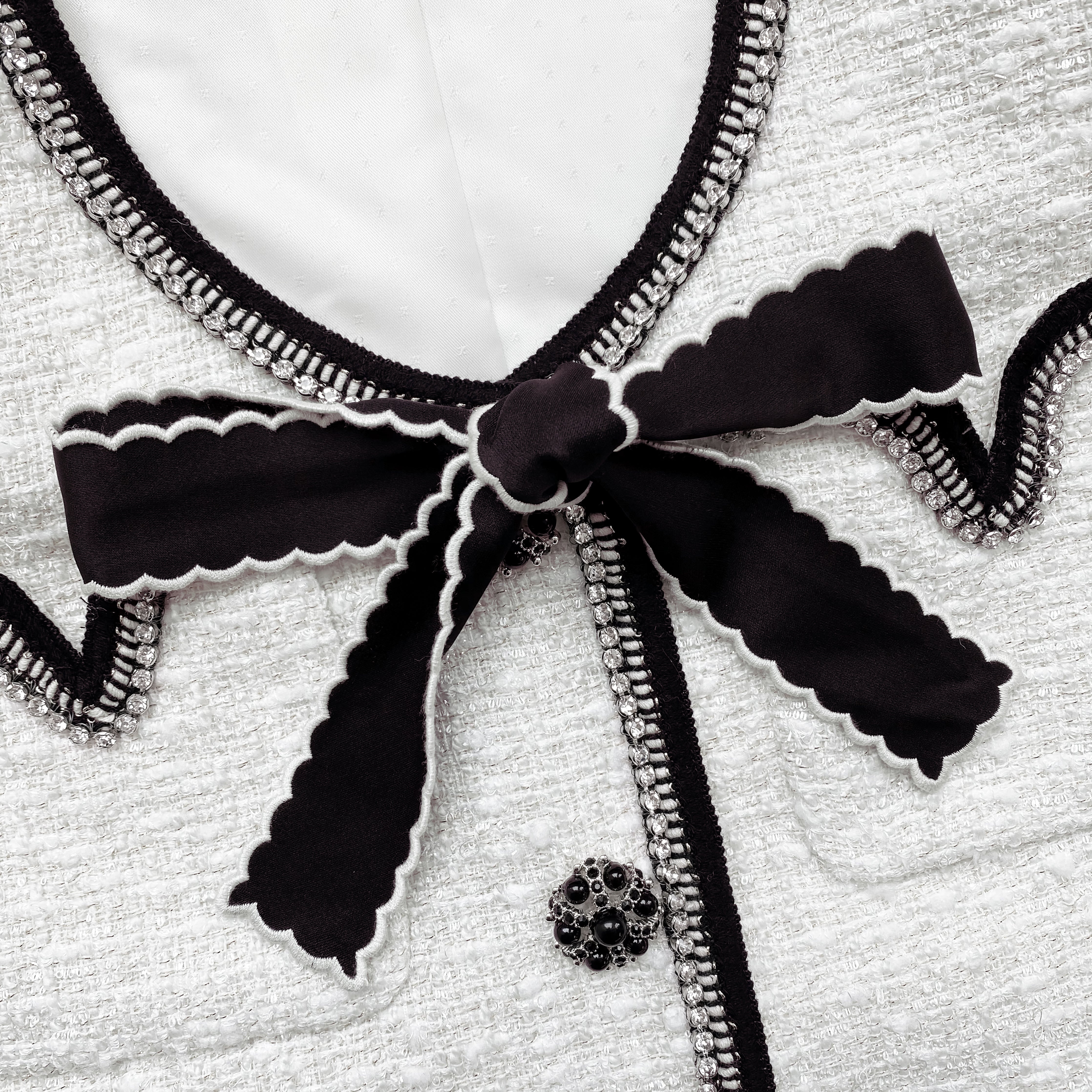 Metallic Bouclé Crop Jacket - 5