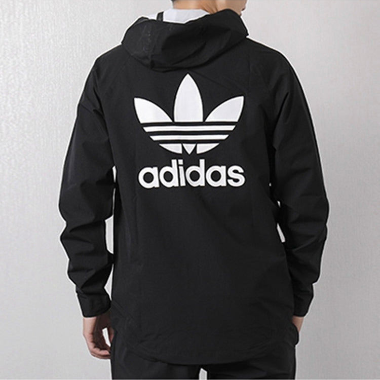 adidas originals windbreaker Hooded Jacket Black BR4146 - 5