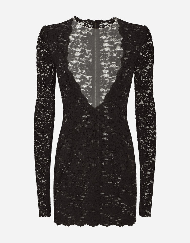 Short floral lace dress 1
