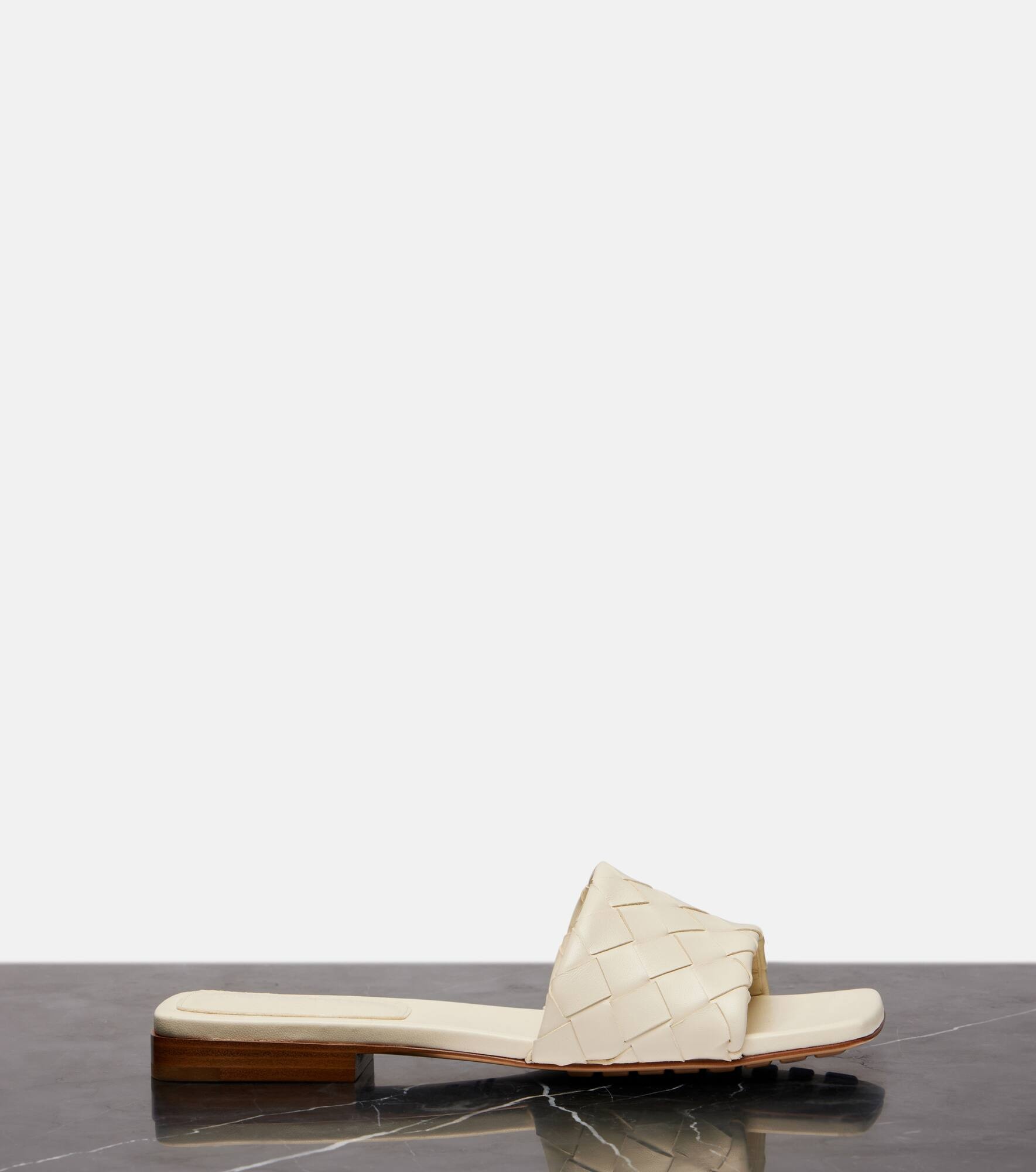 Parco Intrecciato leather slides - 4
