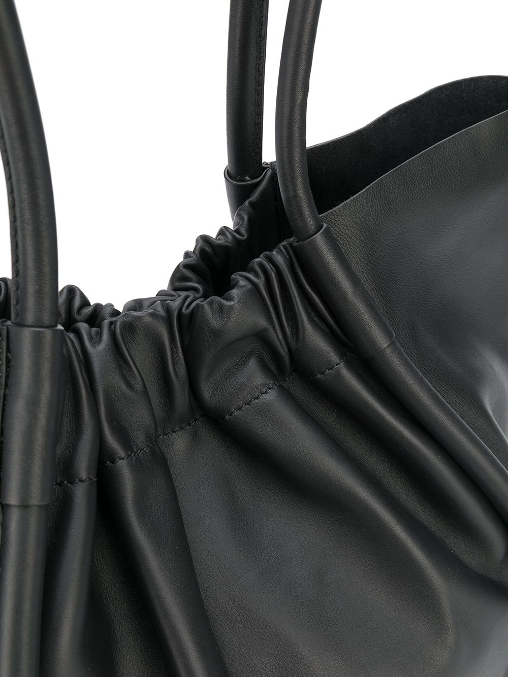 Ruched L tote bag - 4