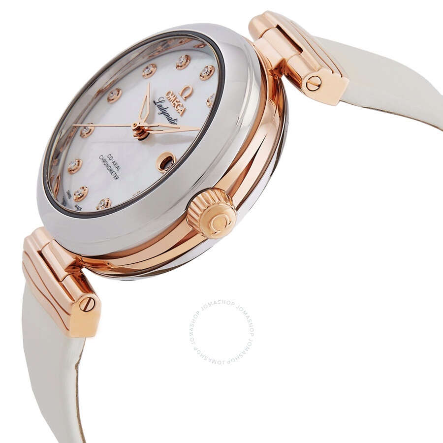 Omega De Ville Automatic Chronometer Diamond White Dial Ladies Watch 425.22.34.20.55.004 - 2