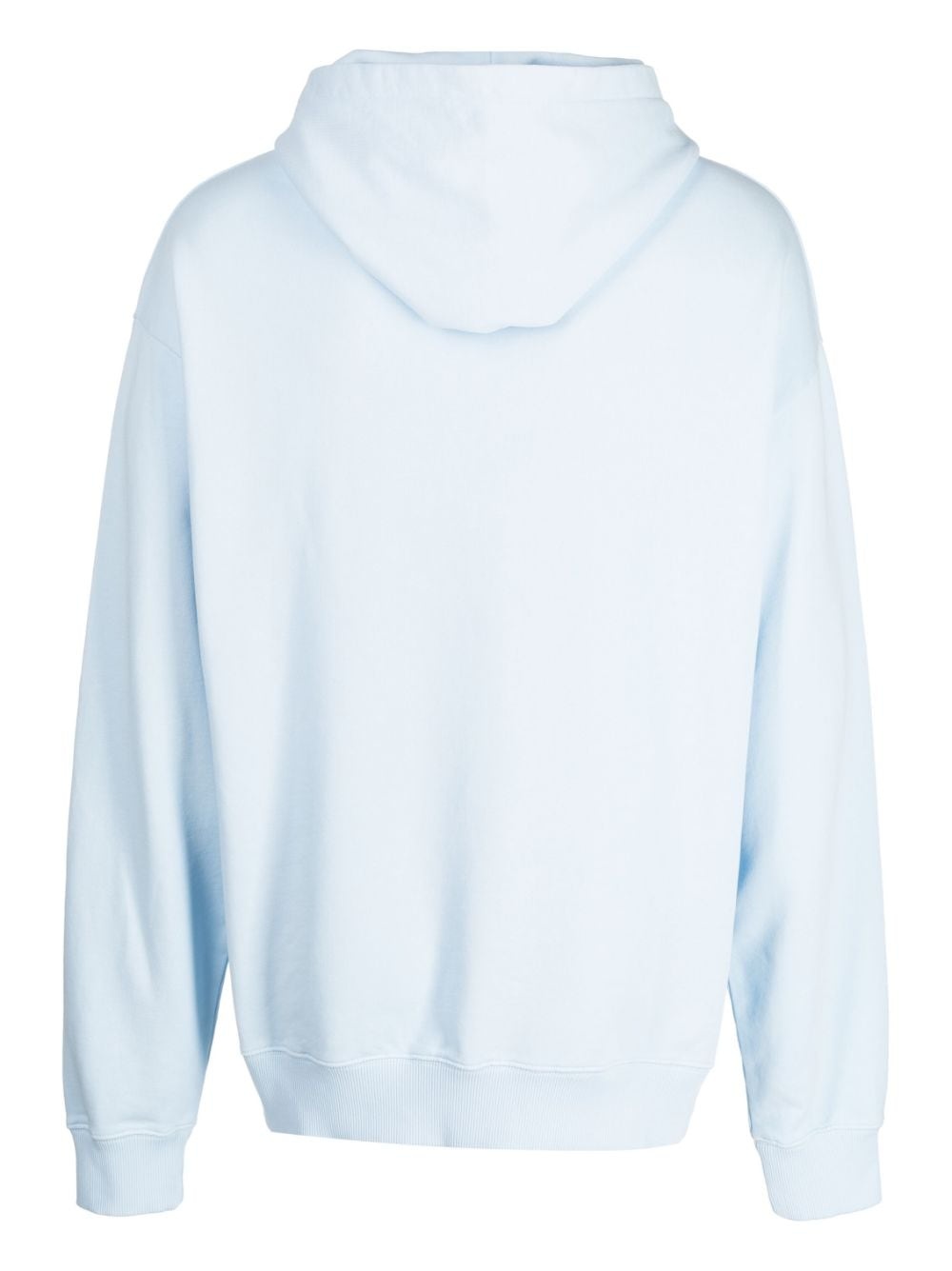 logo-print cotton hoodie - 2