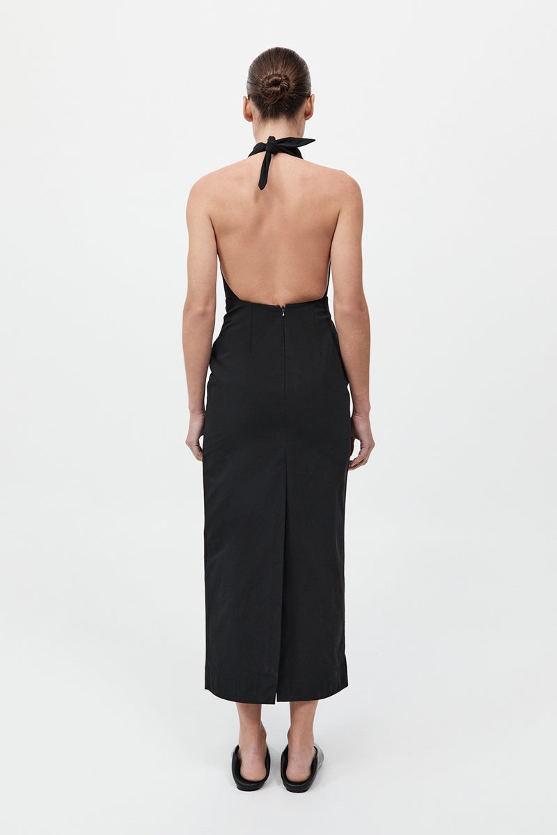 Structural Tie Dress - Black - 6