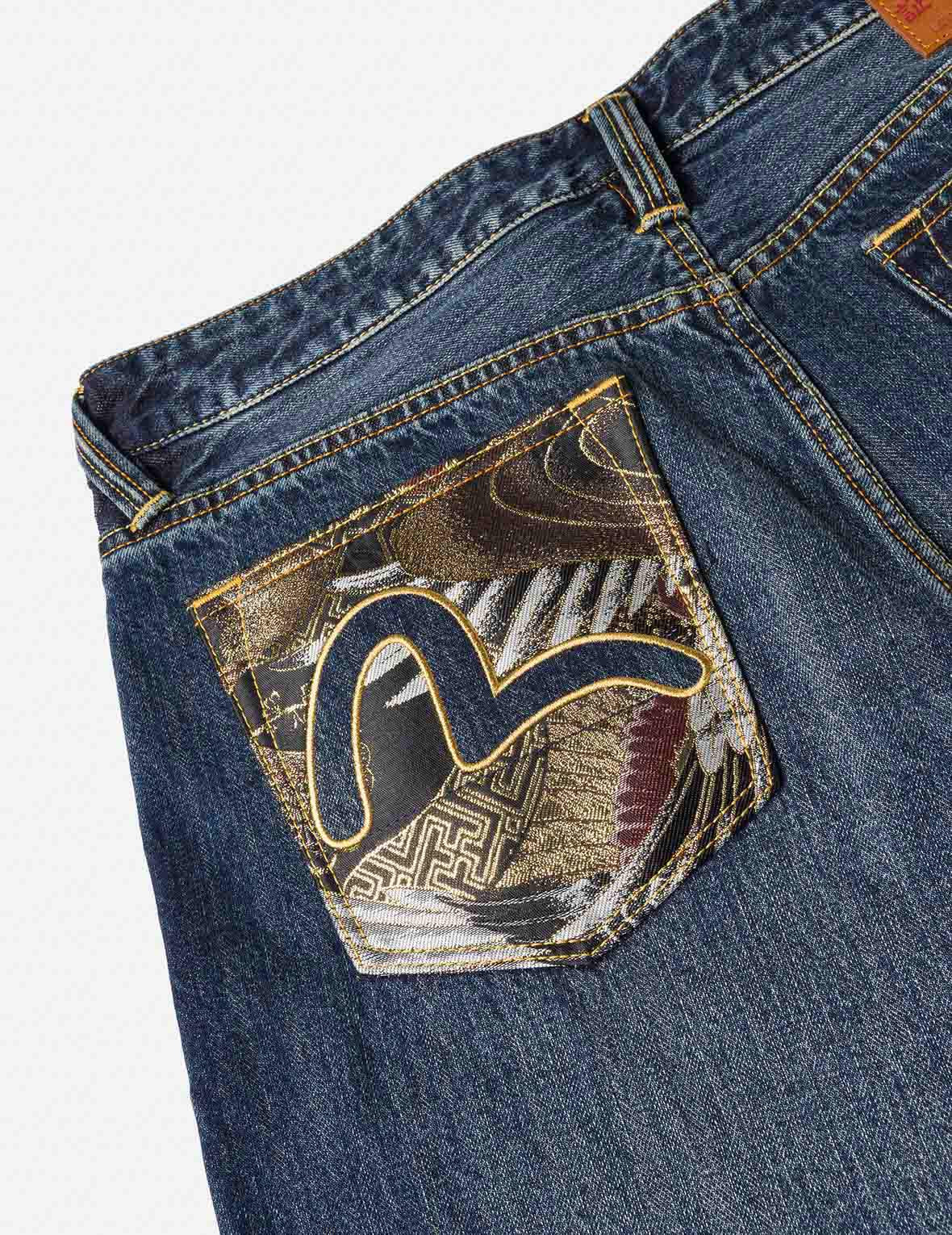 Brocade Patch Pocket Carrot Fit Jeans #2017 - 3