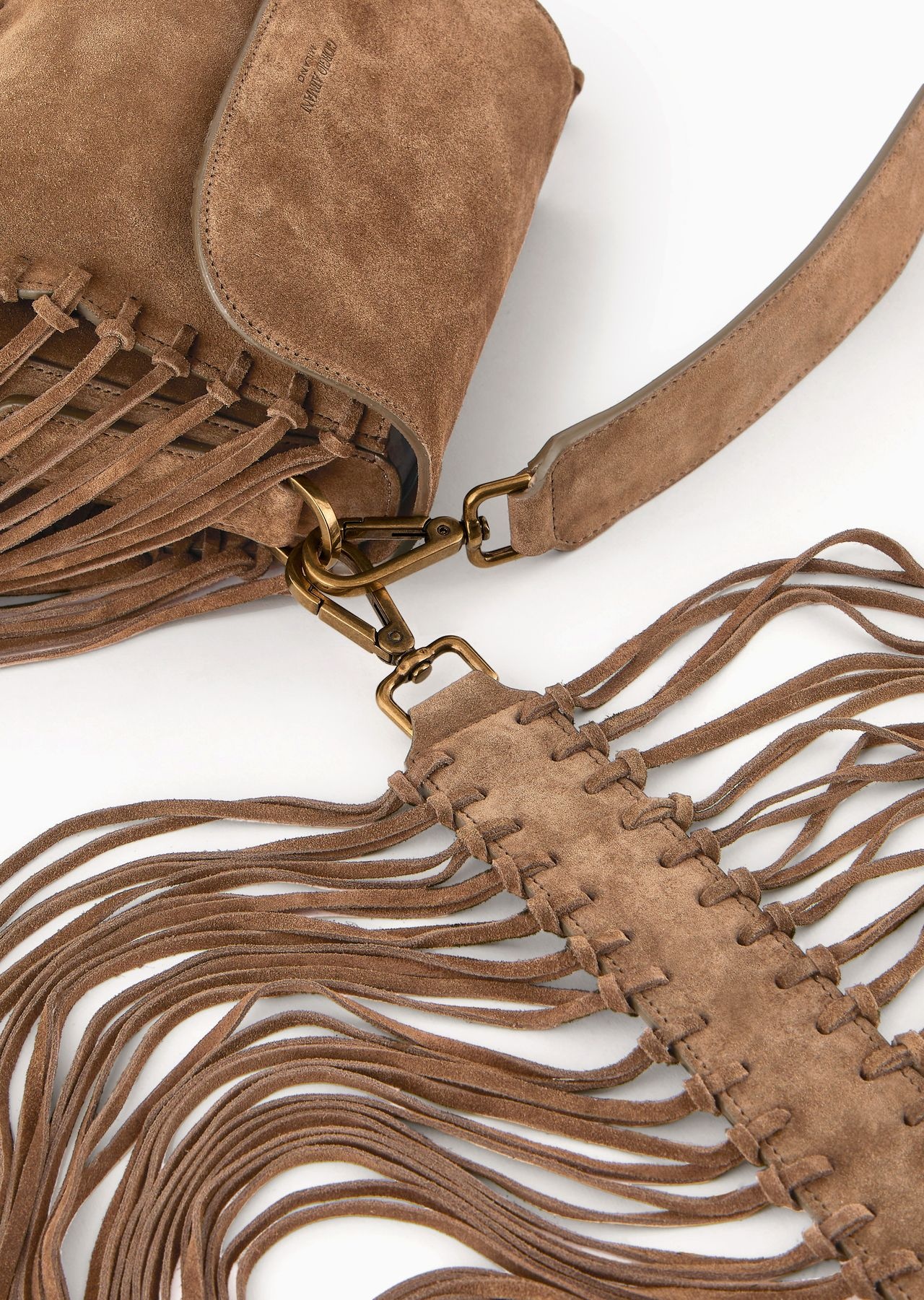 La Prima fringed suede bag - 6
