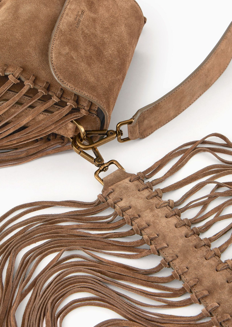La Prima fringed suede bag 6