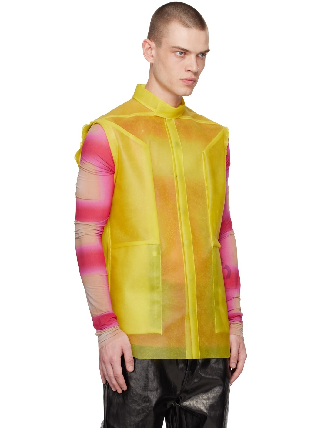 Yellow Fogpocket Leather Jacket - 2