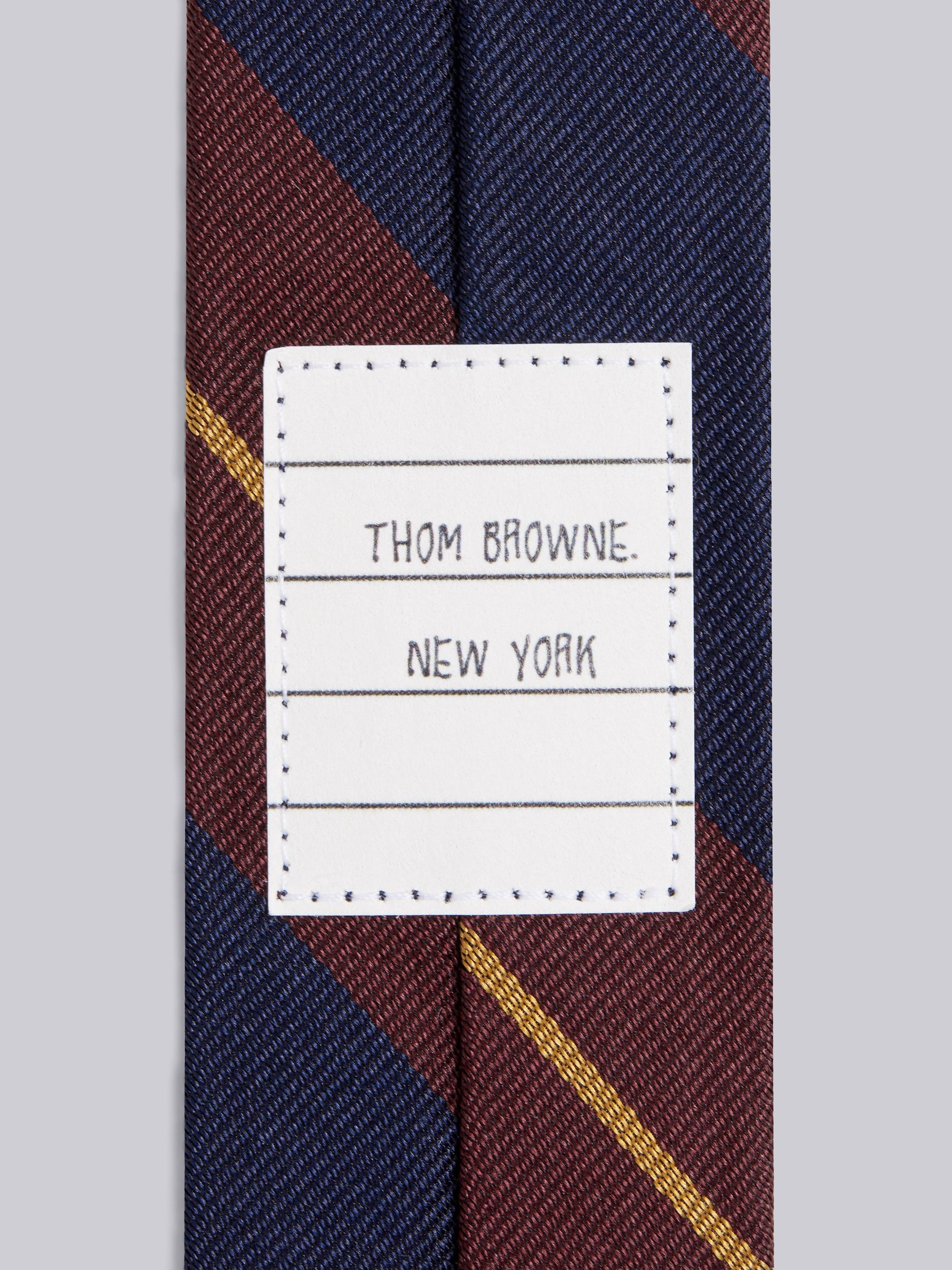 Multi-color Silk Jacquard FC Barcelona Stripe Jacquard Tie - 2