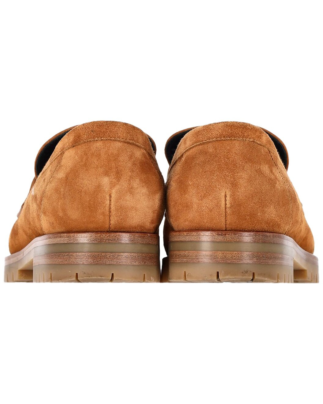 Hermès Women's Suede Logo Plague Faubourg Loafer (Authentic Pre-Loved) - 2