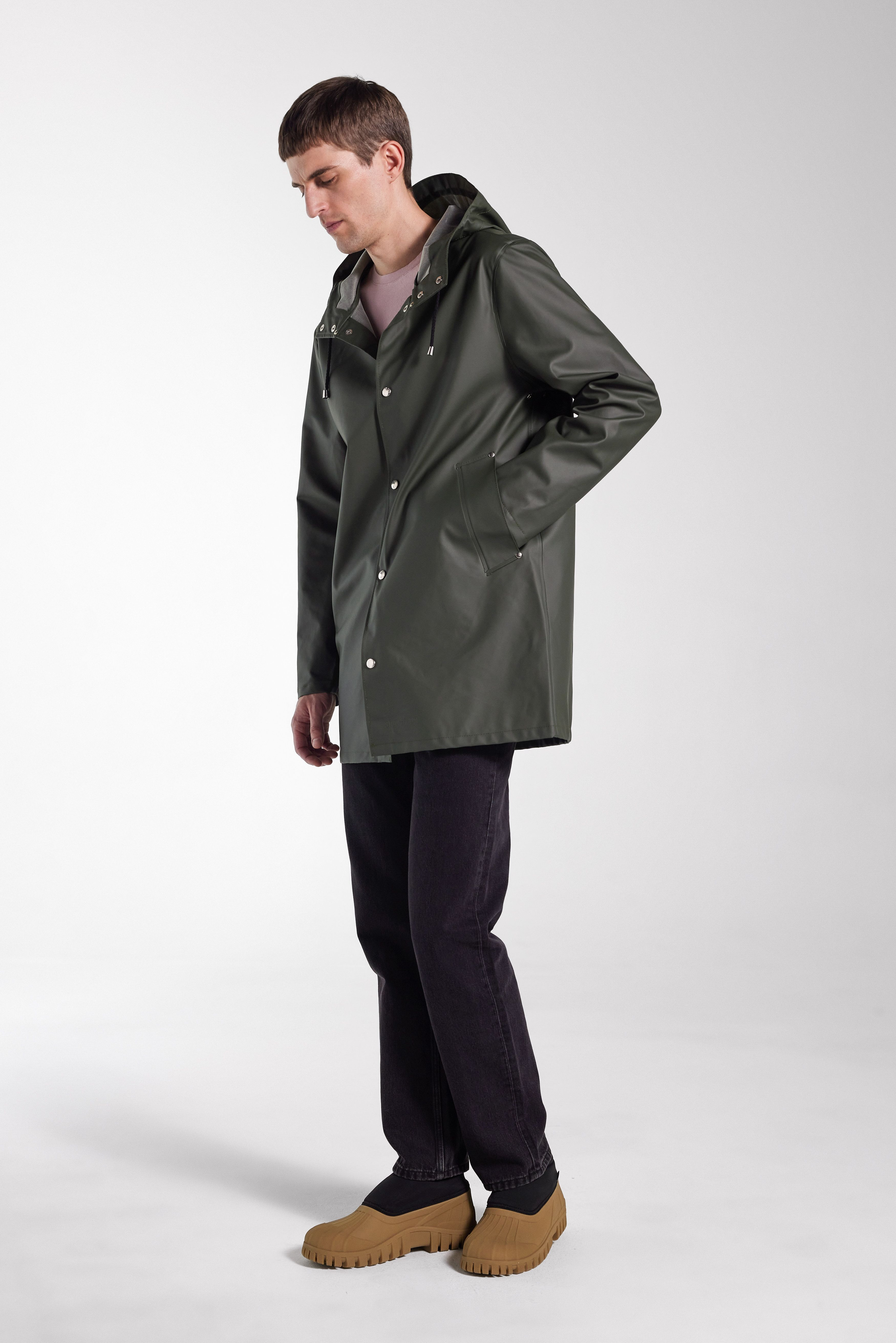 Stockholm Lightweight Raincoat Green - 3