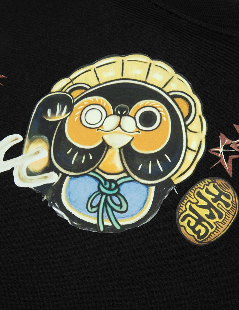TANUKI DAICOCK PRINT LOOSE FIT T-SHIRT 14