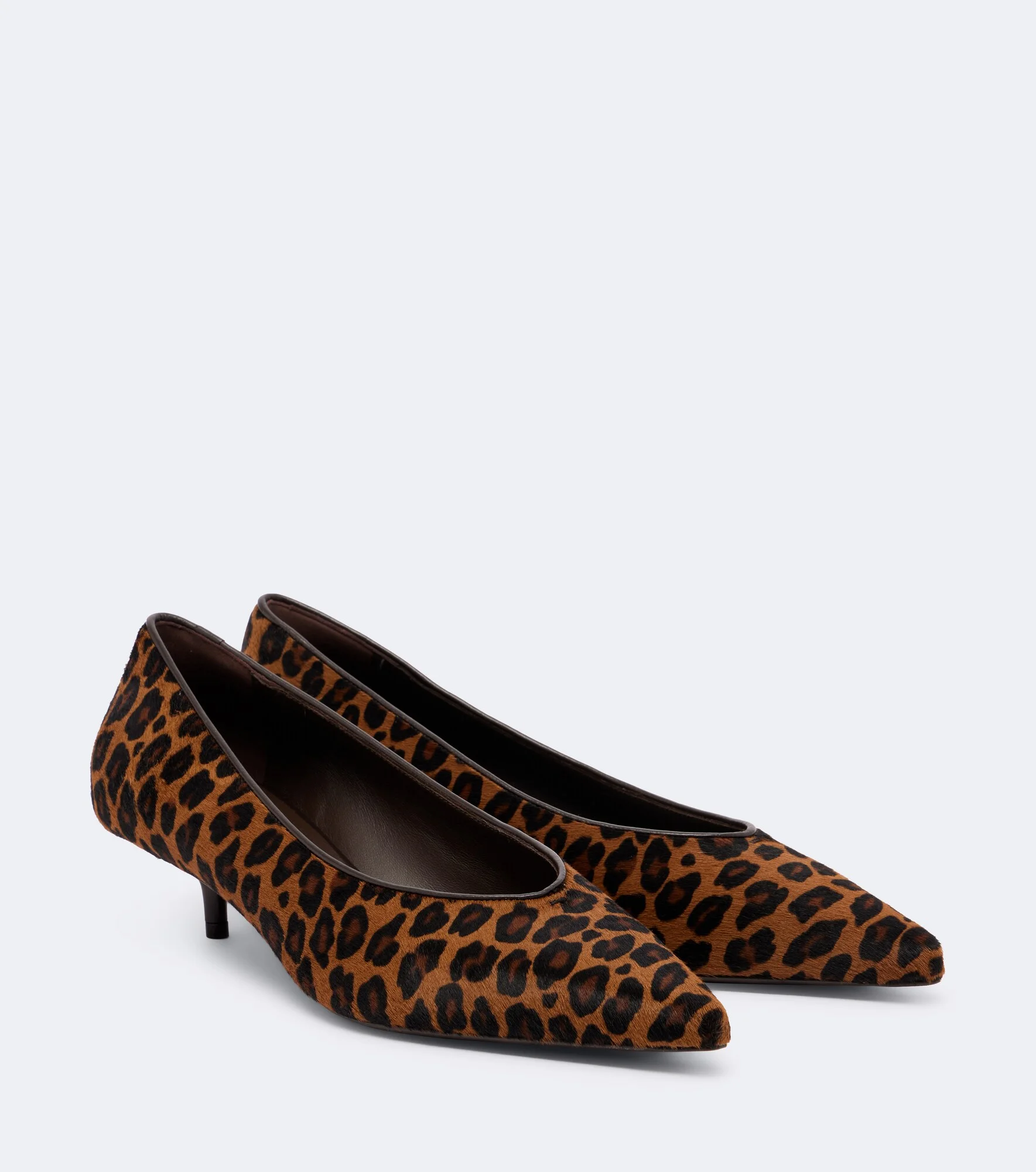Leopard-print calf hair pumps - 1