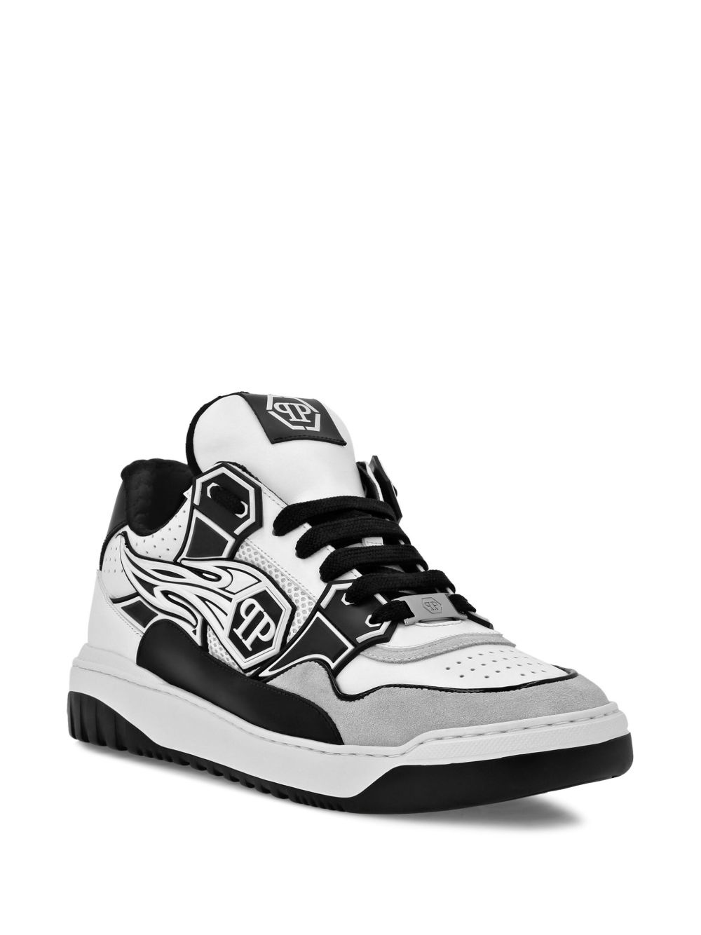 Hexagon rhinestone-embellished sneakers - 2