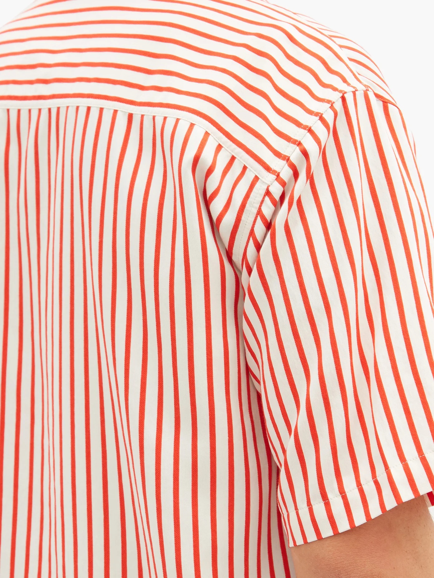 Cuban-collar striped shirt - 3