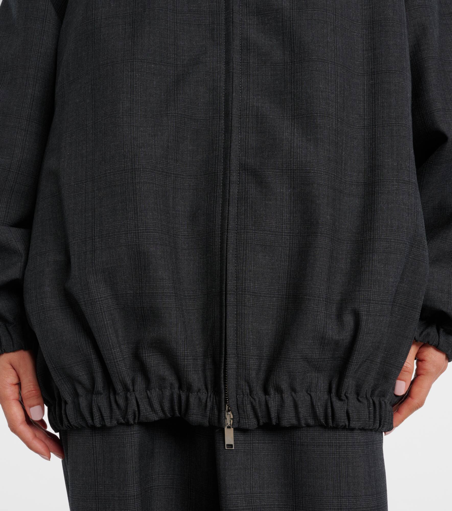 Baxter plaid oversized blouson jacket - 5