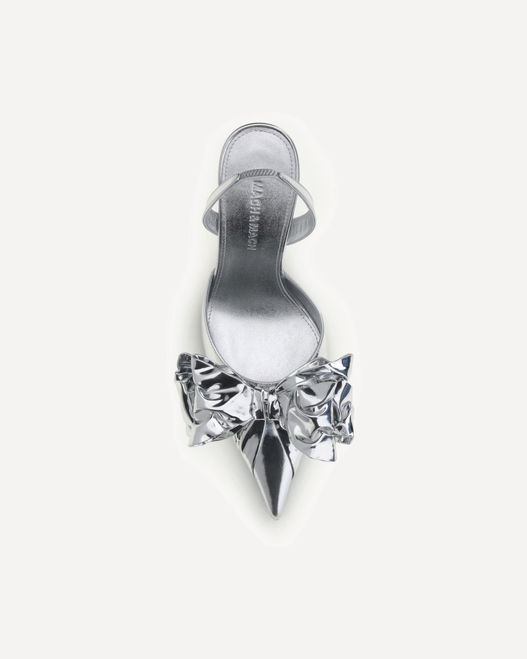 Cadeau Silver Wrapped Leather Pumps - 4