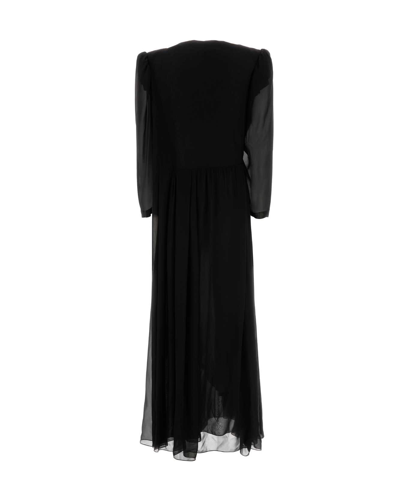 Black Crepe Dress - 2