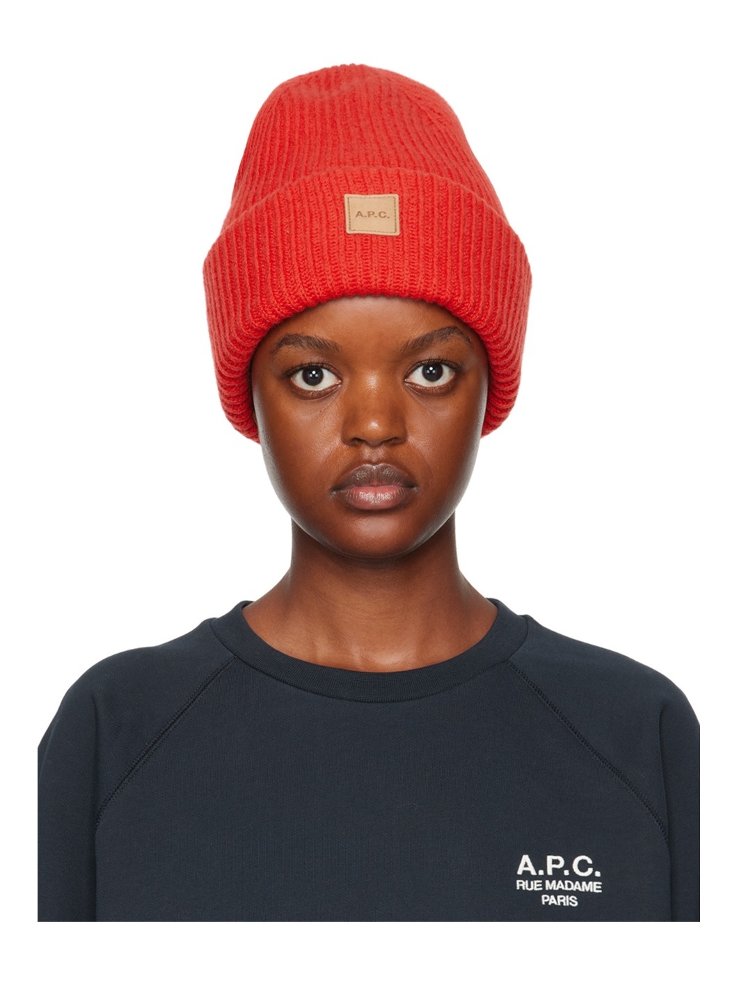 Red Michele Beanie - 1