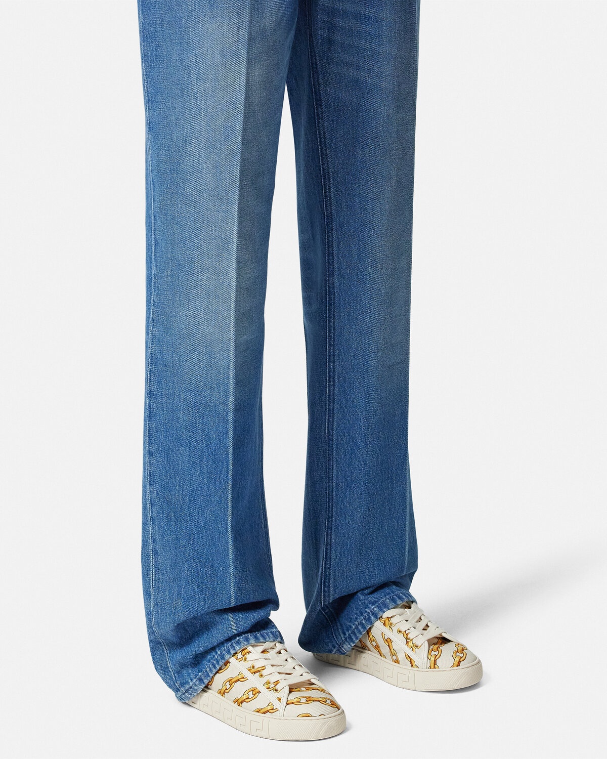 Chain Stripes Greca Sneakers - 3