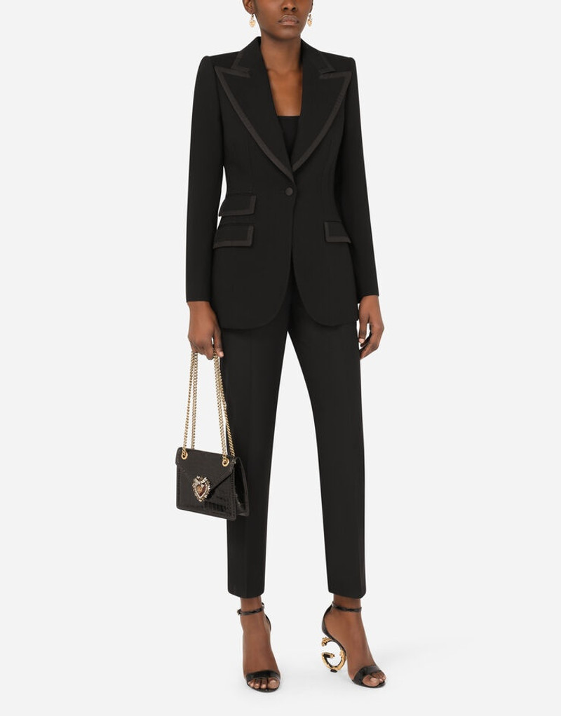 High-waisted floral jacquard pants 6