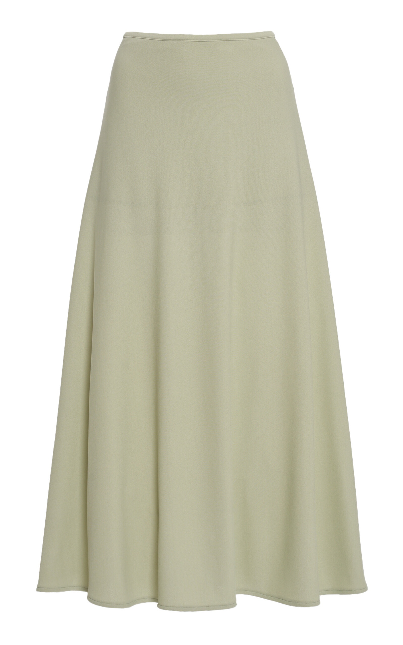Compact-Knit Jersey Midi Skirt green - 1