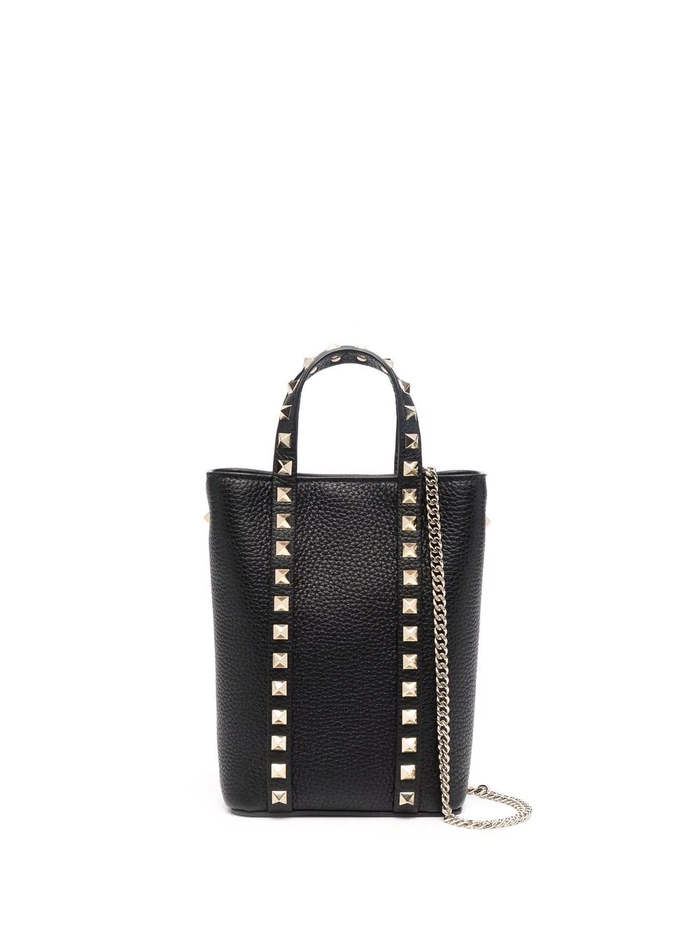 chain-strap Rockstud tote bag - 1