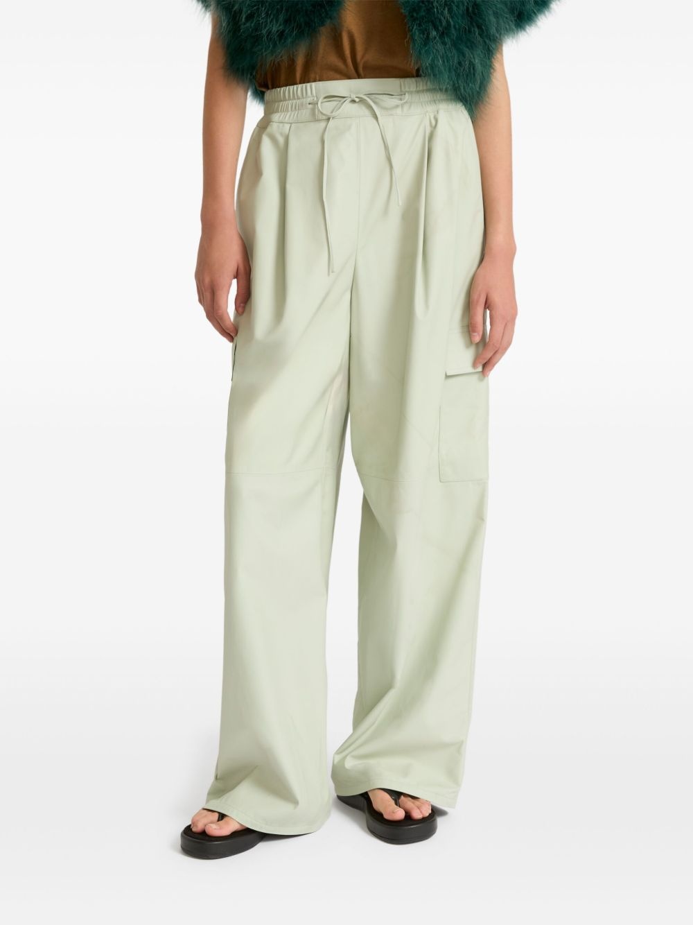 lambskin cargo pants - 4