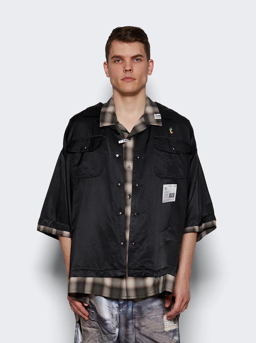 Double Layered Shirts Black - 2