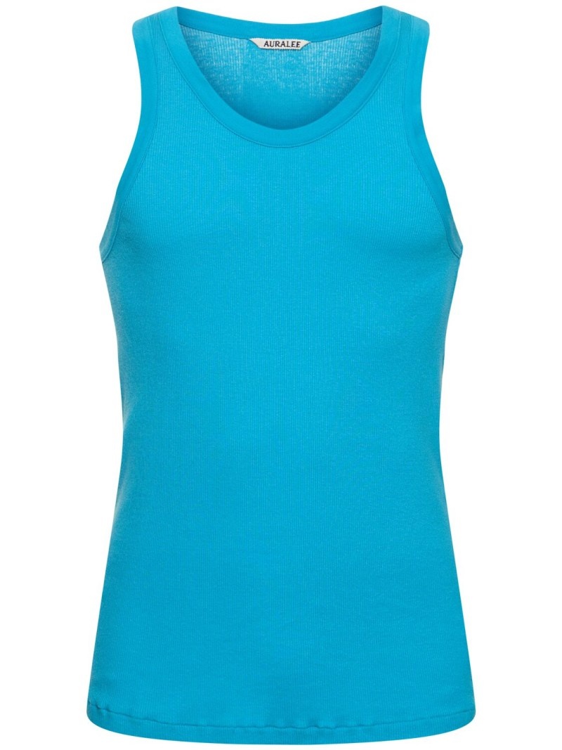 Organic cotton rib tank top - 1