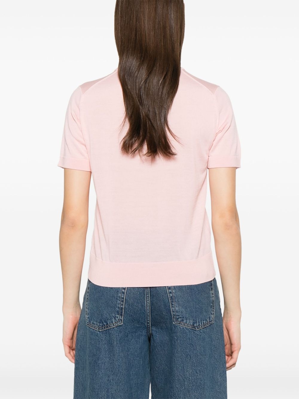 Baby Fox-patch knitted T-shirt - 4